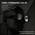 Gafas Inteligentes con IA M20S: Cámara 8MP, Asistente de Voz, Traducción IA, Música Bluetooth, Llamadas y Cancelación Inteligente de Ruido - Image 5