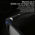 Gafas Inteligentes con IA M20S: Cámara 8MP, Asistente de Voz, Traducción IA, Música Bluetooth, Llamadas y Cancelación Inteligente de Ruido - Image 6