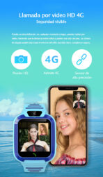 Reloj inteligente infantil 4G Q11 con GPS, videollamadas, chat de voz y botón SOS - Image 3