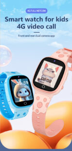 Reloj inteligente infantil 4G W19, con GPS, videollamadas, chat de voz y botón SOS - Image 11